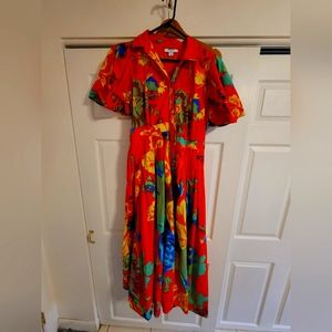 Christopher John Roger's Cotton Floral Dress
